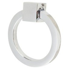 Heritage Brass by M Marcus Ring Cabinet Drop Handle - 50mm Diameter - Polished Chrome