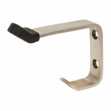 Heavy Duty Hat and Coat Hook with Buffer - 65 x 16 x 75mm - Satin Stainless Steel