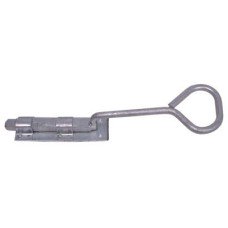 Monkey Tail Gate Bolt - Bow Handle - 390mm Length - Galvanised 