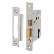 Exel Contract Euro Profile Sashlock - 76mm Case - 57mm Backset - Polished Nickel 