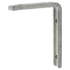 Exel Fluted Steel Angle Shelf Bracket - 100 x 75mm - Galvanised - Pack of 5