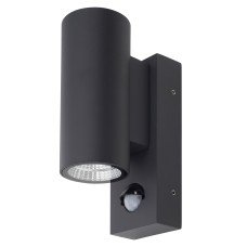 Hampstead 3W LED Outdoor Up & Down Wall Light with PIR - IP54 - 3000K Warm White - Anthracite