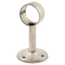 Rothley 32mm Hanging Rail Centre Bracket - Polished Stainless Steel
