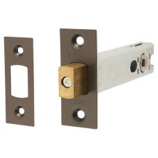 Jedo 5mm Heavy Duty Tubular Bathroom Deadbolt - 102mm Case - 82mm Backset - Square - Antique Brass