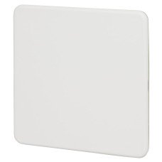 Knightsbridge 1 Gang Blank Plate - Matt White