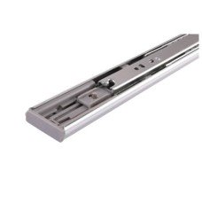 FVG 35mm Ball Bearing Soft Close Drawer Runner - Double Extension - 400mm Length - 25kg - Zinc