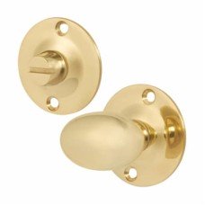 Oval Knob Bathroom Turn & Release - 36mm Diameter - Polished Brass Oval Knob Bathroom Turn & Release - 36mm Diameter - Polished Brass