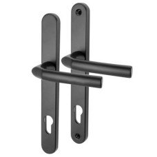 Hoppe Birmingham 1117/3810N uPVC Multipoint Door Handle - Long Plate - 92mm c/c - 70mm door - Black