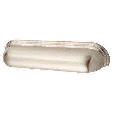 Crofts & Assinder Calgary Cabinet Cup Handle - 128mm Centres - Brushed Satin Nickel