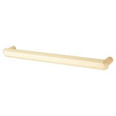 Hampstead Morley 19mm Bobbled D-Bar Cabinet Pull Handle - 224mm Centres - Satin Brass