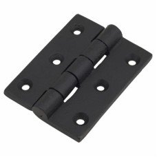 Olde Forge Cast Iron Butt Door Hinge - 75 x 50 x 4.5mm - Antique Black Iron - Pair