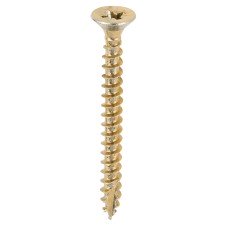 TIMCO Classic Pozi Countersunk Wood Screws - 4.0 x 40mm - Yellow Zinc - Pack of 200
