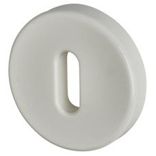 Hoppe AR600/26 Nylon Escutcheon - 52mm Diameter - Keyhole - Diamond White - Pair