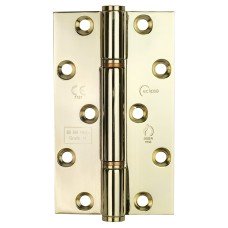 Eclipse Thrust Bearing Grade 14 Butt Fire Door Hinge - 127 x 76 x 3mm - Polished Brass - Pair