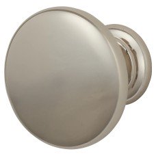 Crofts & Assinder Monmouth Round Cabinet Knob - 38mm Diameter - Polished Nickel