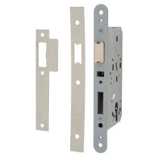 Arrone AR8101 DIN Upright Latch - 88mm Case - 60mm Backset - Square - Satin Stainless Steel