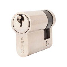 Exel 5 Pin 41mm Euro Single Cylinder - 30 + 11mm - Polished Nickel - Keyed to Differ