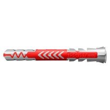 Fischer DuoPower Long Nylon Wall Plug - 10 x 80mm - Red & Grey - Pack of 25