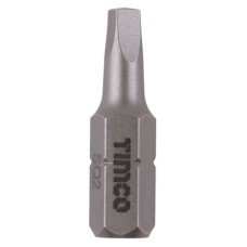 TIMCO Steel Driver Bits - Square - No.2 - 25mm Length - Pack of 10