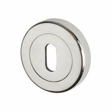 M Marcus Sorrento Escutcheon - 53mm Diameter - Keyhole - Polished Chrome