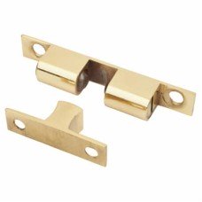 Veel-2 Double Ball Roller Catch - 43 x 8 x 11mm - Polished Brass - Pack of 5