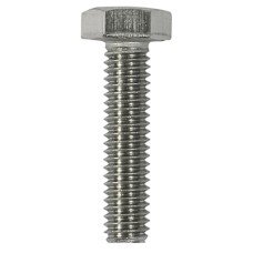 TIMCO Hex Set Screw - M8 x 40mm - A2 Stainless Steel - Pack of 10
