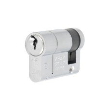 Eurospec 1 Star 6 Pin 46mm Euro Single Cylinder - 36 + 10mm - Satin Chrome - Keyed to Differ