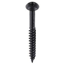 TIMCO Blackjax Pozi Round Head Wood Screws - 8 x 1 1/2