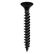 TIMCO Classic Pozi Countersunk Wood Screws - 4.0 x 25mm - Black Passivated - Pack of 200