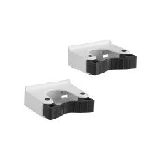 elfa Garage Storage Top Track System - Large Tool Holder for Storage Track - White - Pack of 2