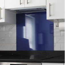 Exel Aluminium Kitchen Splashback - 600 x 750mm - Gloss Ultra Marine Blue
