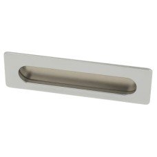 Exel Rectangular Flush Cabinet Pull Handle - 139 x 39mm - Polished Chrome