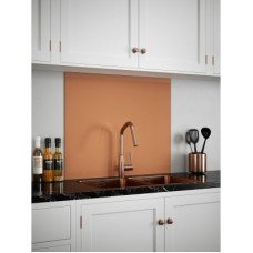 Self Adhesive Glass Kitchen Splashback - 750 x 900mm - Copper
