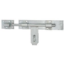Heavy Duty Gate Padlock Bolt - 315mm Length - Galvanised Steel