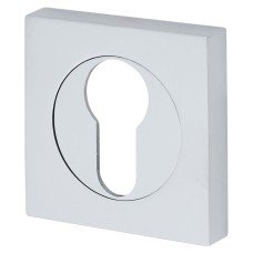 Serozzetta by Carlisle Brass Square Escutcheon - 50 x 50mm - Euro - Satin Chrome