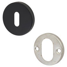 Exel Escutcheon - 52mm Diameter - Keyhole - Matt Black 