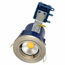 Forum Electralite Yate 50W IP20 Fire Rated LED Fixed Downlight - Satin Chrome