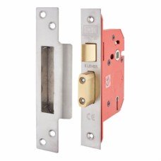 UNION 2205S StrongBOLT 5 Lever Sashlock - 81mm Case - 57mm Backset - Satin Stainless UNION 2205S StrongBOLT 5 Lever Sashlock - 81mm Case - 57mm Backset - Satin Stainless