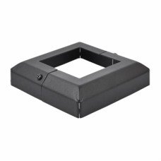 Metal Base Plate Cover - 80 x 80mm - Premium Black Galvanised