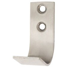 Exel Flat Single Coat Hook - 40 x 20 x 35mm - Satin Stainless Steel Exel Flat Single Coat Hook - 40 x 20 x 35mm - Satin Stainless Steel