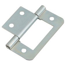 Flush Cabinet Hinge - 50 x 36 x 1mm - Zinc Plated - Pack of 10 Pairs