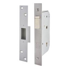 UNION 3R35X Detainer Escape Nightlatch - 80mm Case - 50mm Backset - Left Hand - Satin Chrome