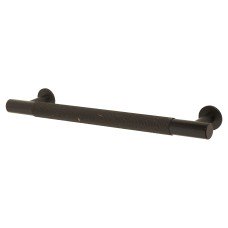 Carlisle Brass 13mm Knurled T-Bar Cabinet Pull Handle - 160mm Centres - Matt Black