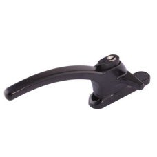 ERA uPVC/Timber Cockspur Locking Window Handle - 12mm Nose Height - Left Hand - Black ERA uPVC/Timber Cockspur Locking Window Handle - 12mm Nose Height - Left Hand - Black