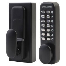Gatemaster Surface Fixed Marine Grade One Side Push Button Gate Code Lock - Holdback - L/H - Black