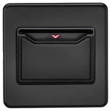 Knightsbridge 32A 1 Gang Screwless Flat Plate Key Card Switch - Matt Black Knightsbridge 32A 1 Gang Screwless Flat Plate Key Card Switch - Matt Black