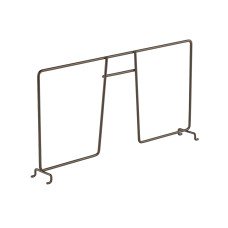 elfa Top Track System - Click In Ventilated Wire Shelf Divider - 411 x 54 x 200mm - Graphite