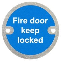 Exel Fire Door Keep Locked Door Sign - 7...