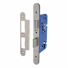 Hampstead DIN Euro Escape Sashlock - 85mm Case - 60mm Backset - Radius - Satin Stainless Steel