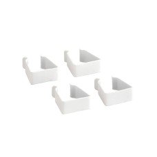 elfa Drawer Basket Tower - Frame Side Clips - White - Pack of 4
